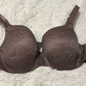 Cacique Lane Bryant Elegant Brown Lace Bra